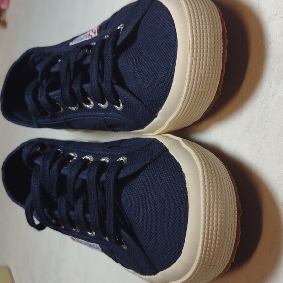 Superga men shoes navy blue men size 8 - Picture 8 of 12